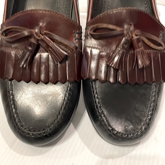 🌟Mens Duck Head Black / Brown Leather Tassel Loafer /Dress Shoe size 13 M - Picture 6 of 13